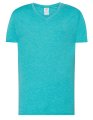 Heren T-shirt V hals JHK Urban Turquoise Heather